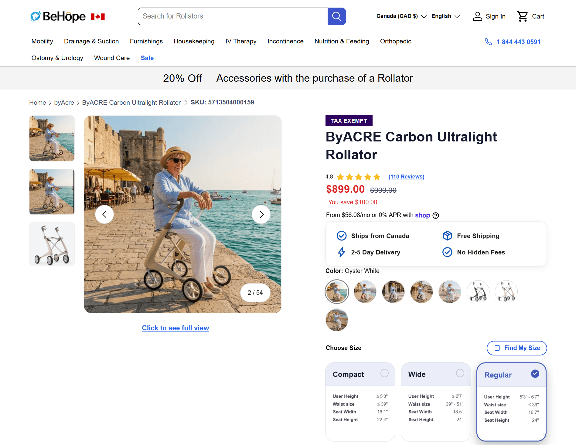 ByAcre product page before redesign