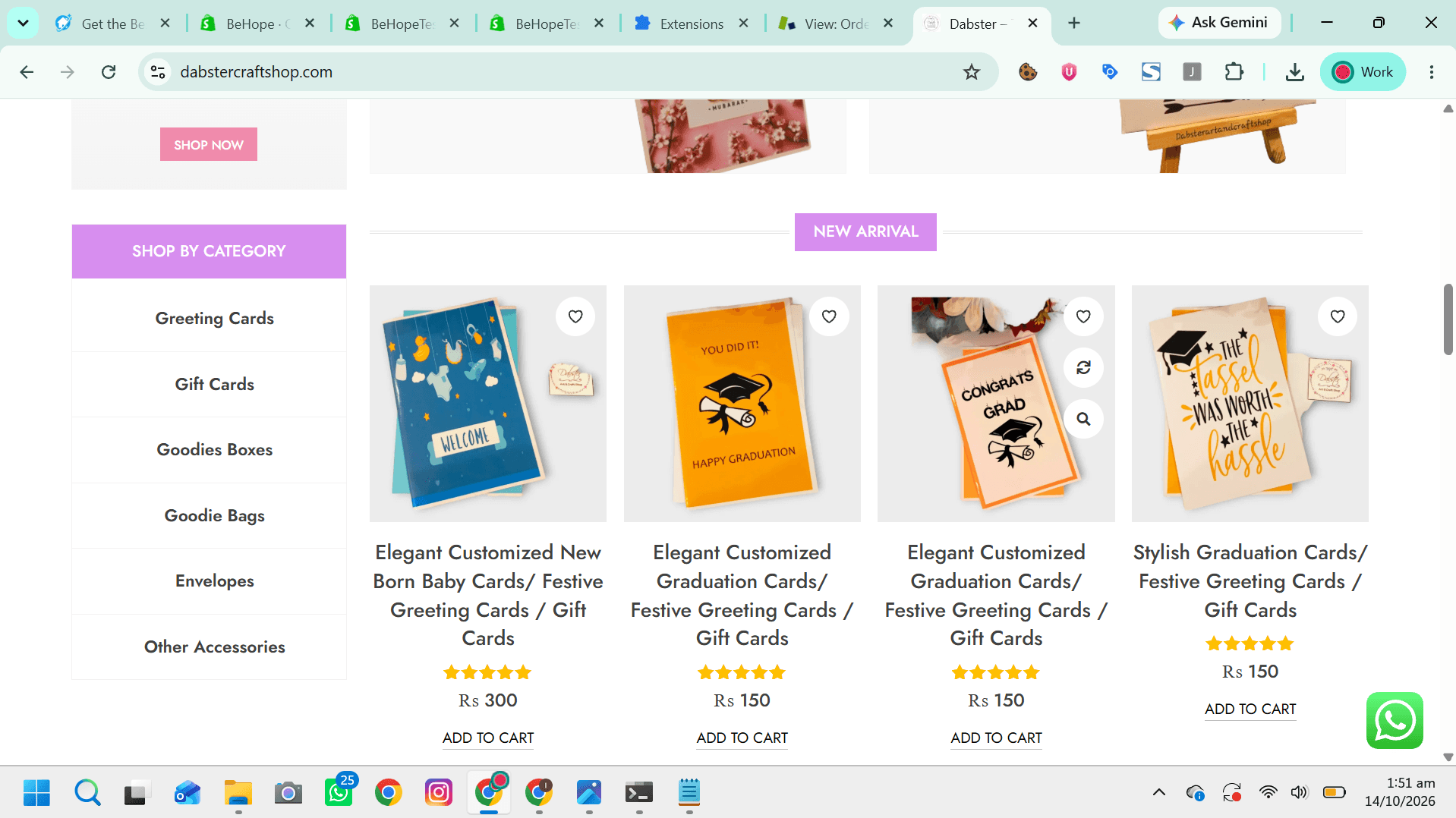 Dabster Craft Shop listing