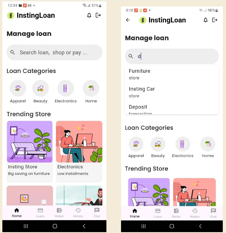 Insting Loan Mobile App